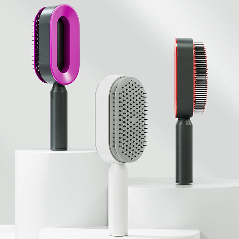 Self Cleaning Anti-Static Hair Brush My Store